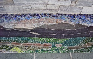 mosaic floor at Forgotten stoneworks