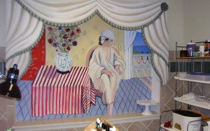 faux Matisse for Nail Salon, Senator Inn, Augusta, ME