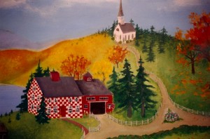 In the style of Grandma Moses