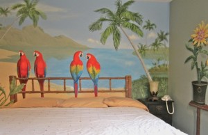 Tropical Beach Bedroom Wall