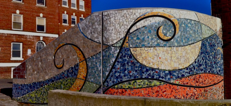 Waterville Library Mosaic Wall