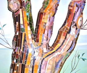 detail: mosaic tree